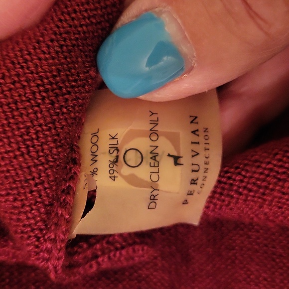 Peruvian Connection wool silk maxi sweater dress - Picture 8 of 8